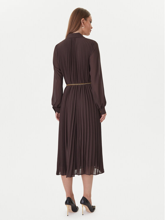 MICHAEL Michael Kors MICHAEL Michael Kors Haljina košulja MF5838A7R3 Smeđa Regular Fit