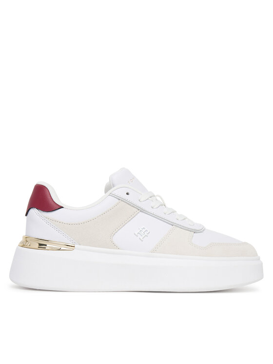 Tommy Hilfiger Tommy Hilfiger Sneakersy Fashion Court Mix FW0FW08632 Biały
