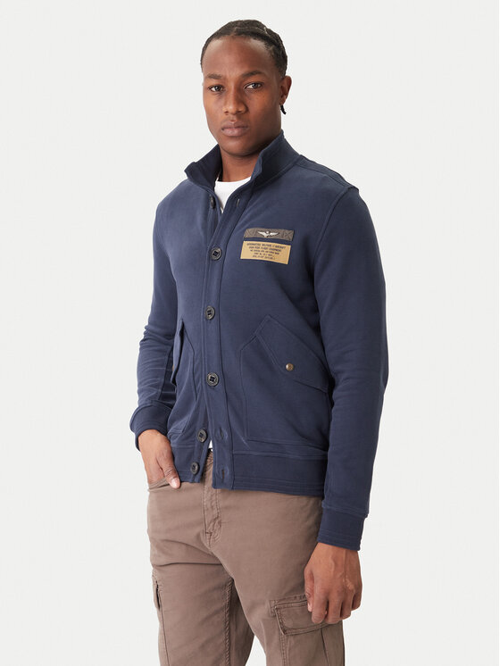 Aeronautica Militare Aeronautica Militare Bluză 252FE2072UF00669 Bleumarin Regular Fit