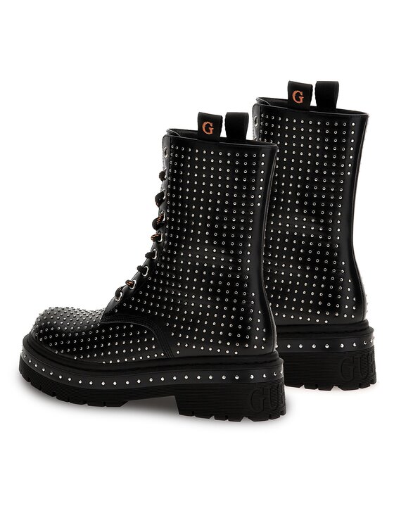 Guess Guess Šnurovacia obuv Joya FL7JYA PEL10 Čierna