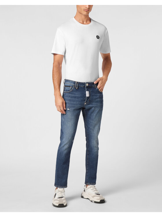 PHILIPP PLEIN PHILIPP PLEIN Džínsy 14811 Modrá Skinny Fit