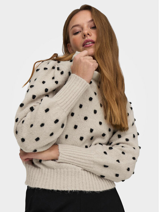 JDY JDY Pullover 15304813 Écru Regular Fit