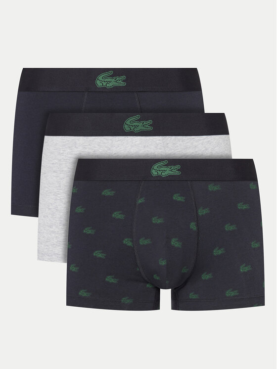 Lacoste Set Od 3 Para Bokserica 5H5154 Crna