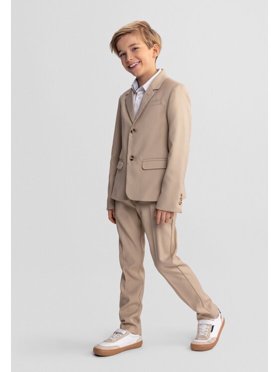minoti minoti Spodnie materiałowe 29FORMAL250B Szary Regular Fit