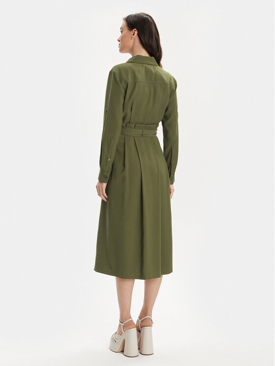MAX&Co. MAX&Co. Srajčna obleka Armilla 2416221032200 Zelena Regular Fit