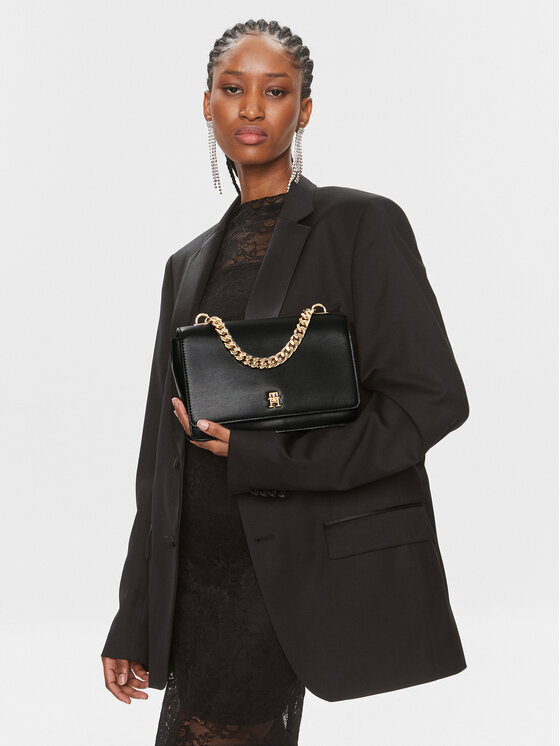 Tommy Hilfiger Handtasche Th Refined Med Crossover AW0AW15725 