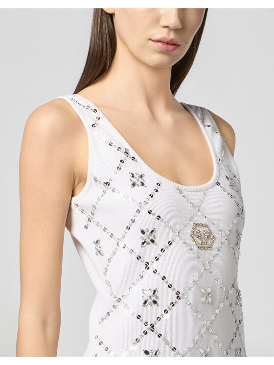 PHILIPP PLEIN PHILIPP PLEIN Tank top 30723 Bílá