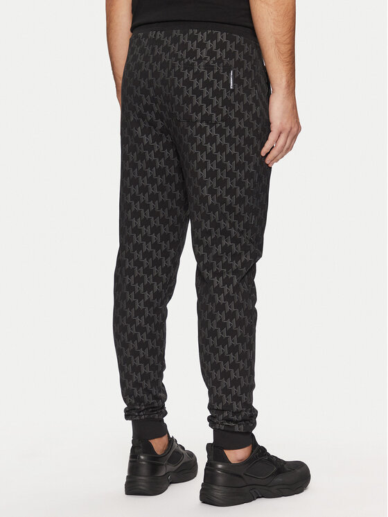 KARL LAGERFELD KARL LAGERFELD Teplákové kalhoty 705096 551951 Černá Regular Fit