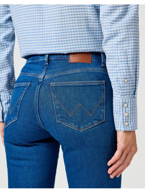 Wrangler Wrangler Jeansy STRAIGHT Niebieski Straight Leg