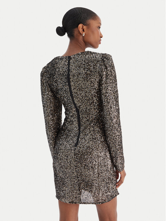 Rinascimento Rinascimento Kokteilinė suknelė CFC0126602003 Sidabrinė Slim Fit