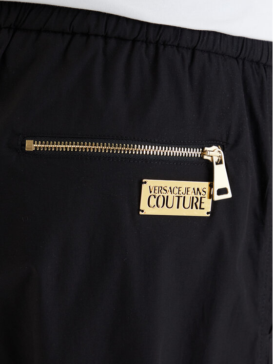 Versace Jeans Couture Versace Jeans Couture Szövet nadrág 80GAA100 N0132 Fekete Regular Fit