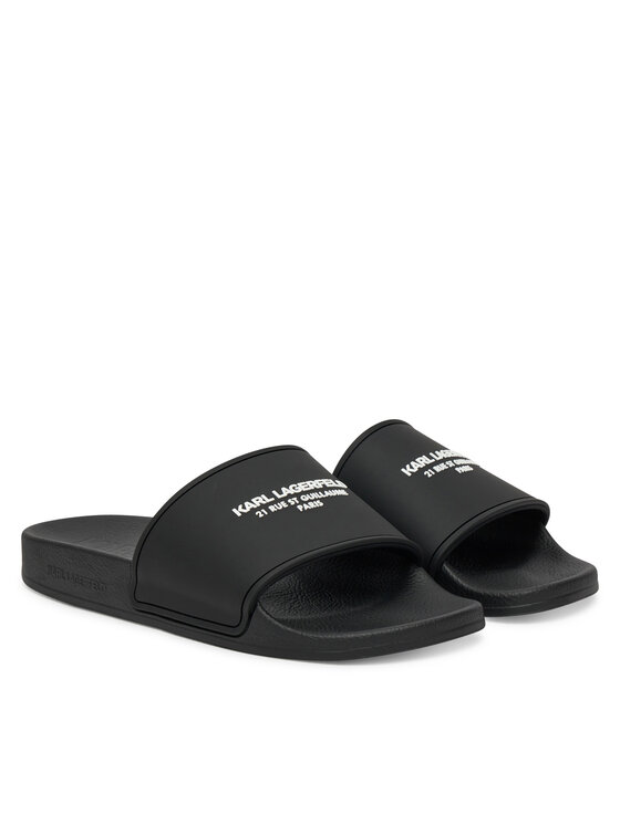 KARL LAGERFELD KARL LAGERFELD Şlapi Kondo Rsg KL70008A Negru