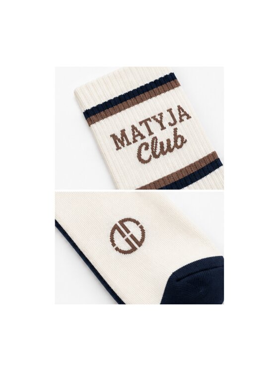 Magda Matyja Magda Matyja Skarpety długie DAILY SOCKS Biały