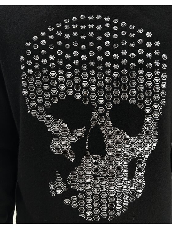 PHILIPP PLEIN PHILIPP PLEIN Sveter 31401 Čierna Regular Fit
