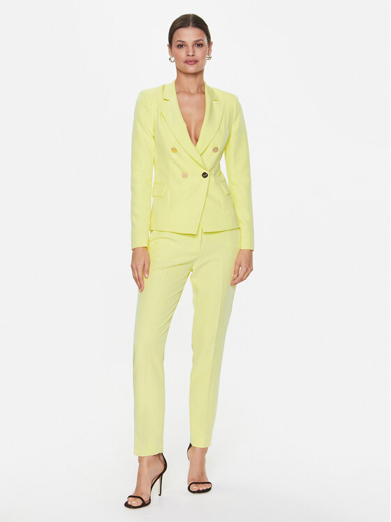 Liu Jo Liu Jo Hlače CA3235 T2200 Žuta Slim Fit