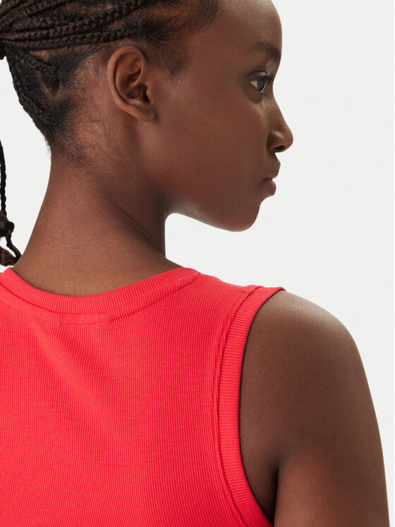 Tommy Jeans Tommy Jeans Top Essential DW0DW20673 Rosso Slim Fit