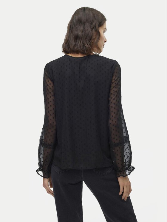 Vero Moda Vero Moda Bluse Leah 10314692 Schwarz Regular Fit
