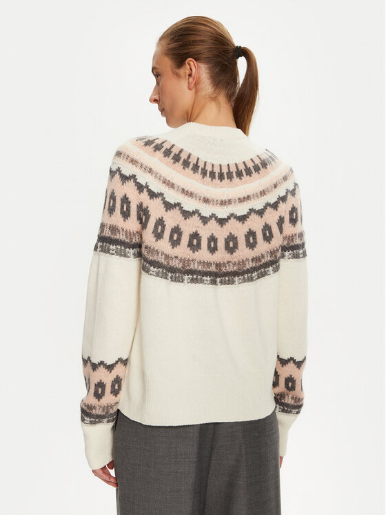 Marella Marella Džemper Dito 2423366182 Écru Relaxed Fit