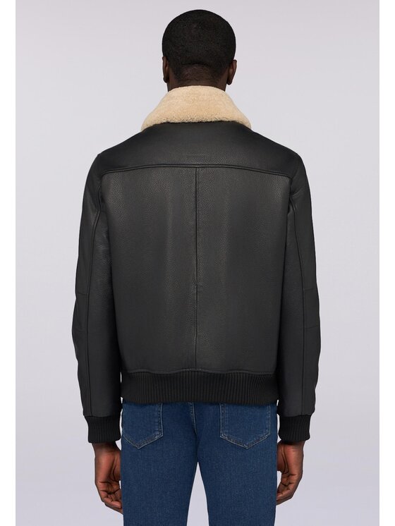 Trussardi Trussardi Giacca di pelle R306M000009N033 Nero Regular Fit