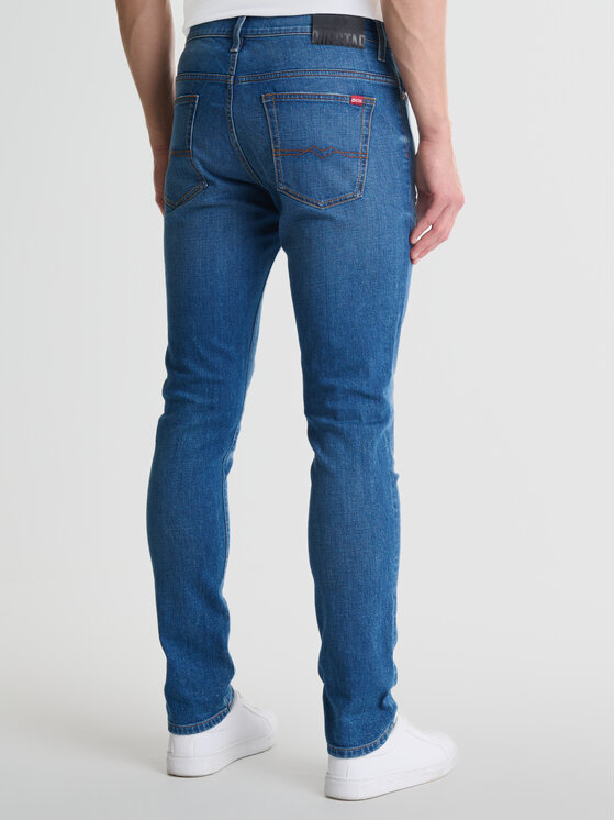 BIG STAR BIG STAR Jeansy DERIC Niebieski Skinny Fit