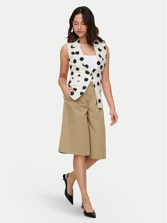 ONLY ONLY Vestă elegantă Viesta 15375017 Crem Slim Fit