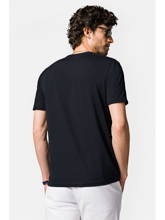 Lancerto Lancerto T-Shirt Zane TS073123000056 Granatowy Regular Fit