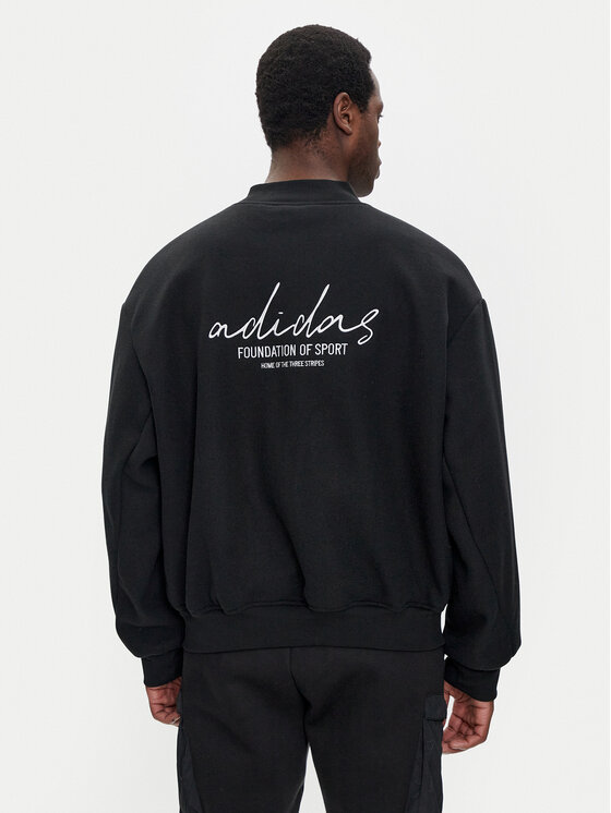 adidas adidas Kurtka bomber Brand Love IW3550 Czarny Loose Fit