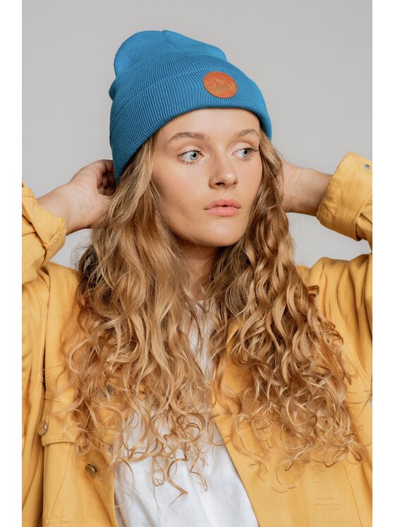 Kabak Kabak Czapka klasyczna beanie Niebieski