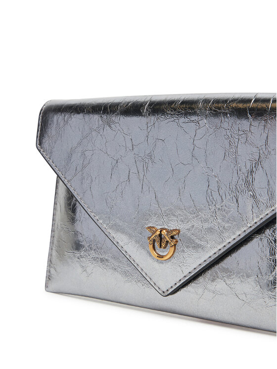 PINKO PINKO Torbica Flat Purse Mini AI 25-26 PCPL 105347 A2OT Srebrna