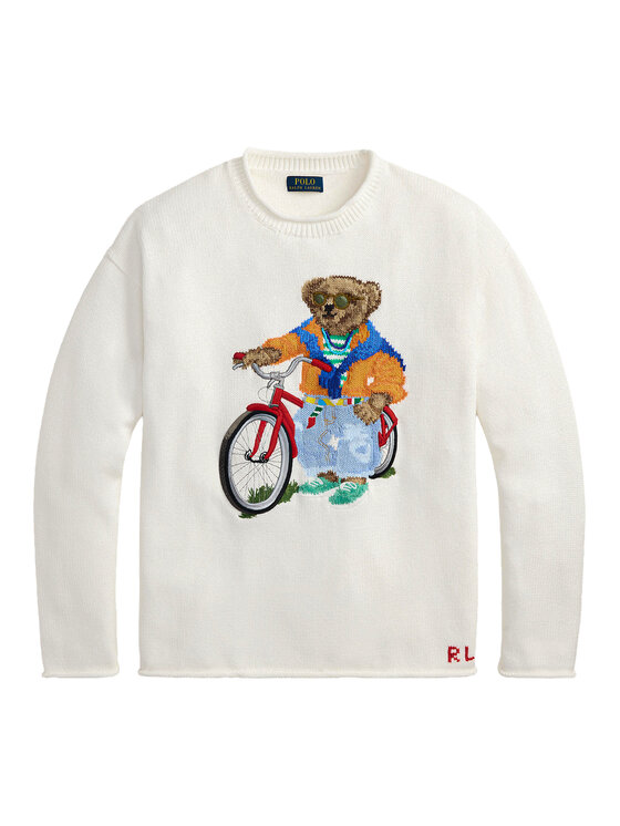 Polo Ralph Lauren Polo Ralph Lauren Пуловер 710B13896001 Бял Regular Fit