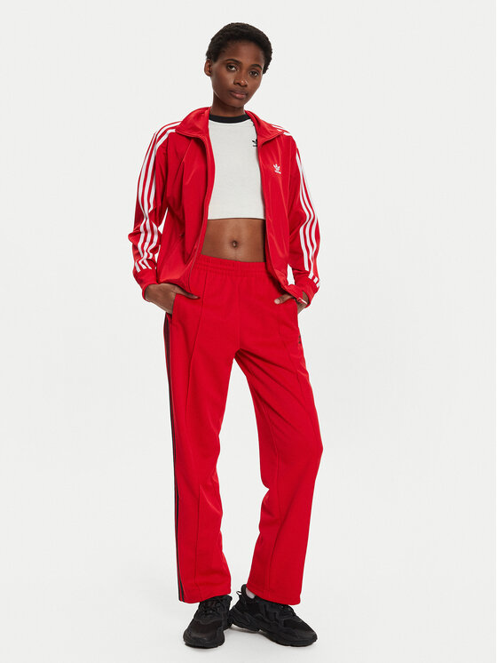 adidas adidas Spodnji del trenirke adicolor Classics SST IM9809 Rdeča Loose Fit