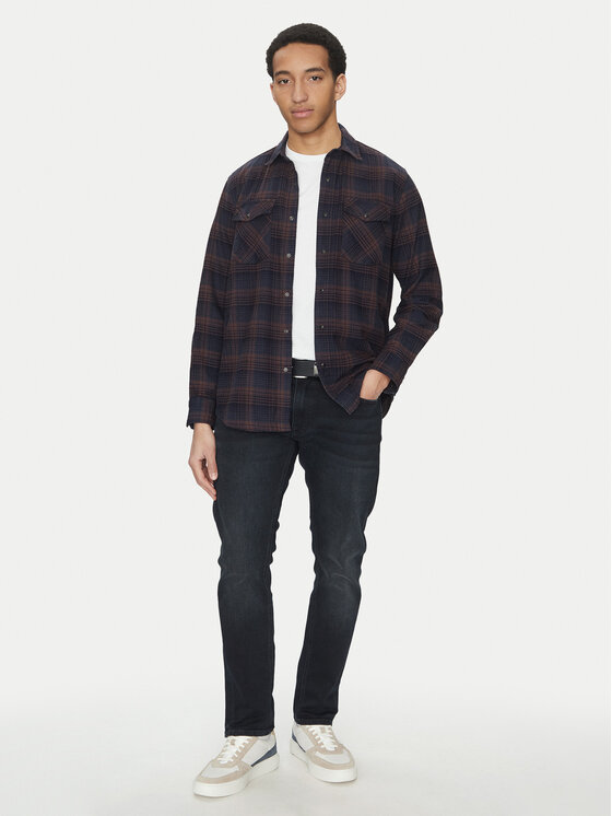 Mustang Mustang Jeans hlače Oregon 1013710 Mornarsko modra Slim Leg