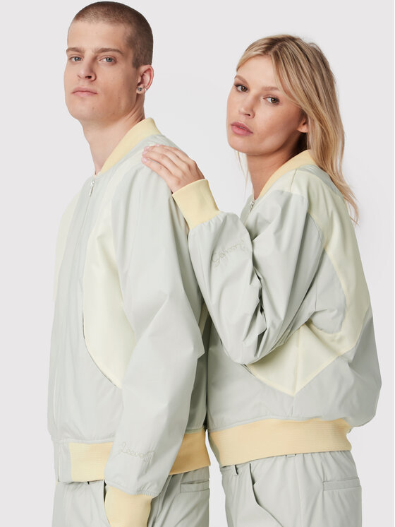 2005 2005 Μπόμπερ μπουφάν Unisex 2005 X Leeves „Panel” Μπεζ Regular Fit
