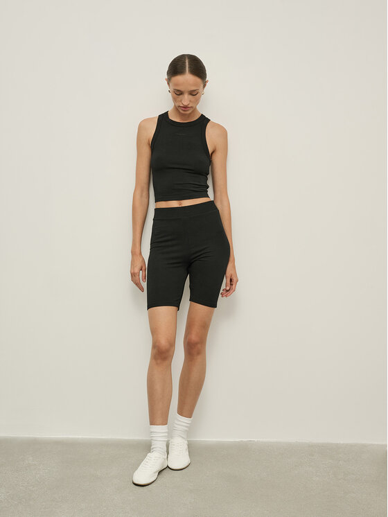 La Mania La Mania Sportovní kraťasy GUSTO Černá Classic Fit