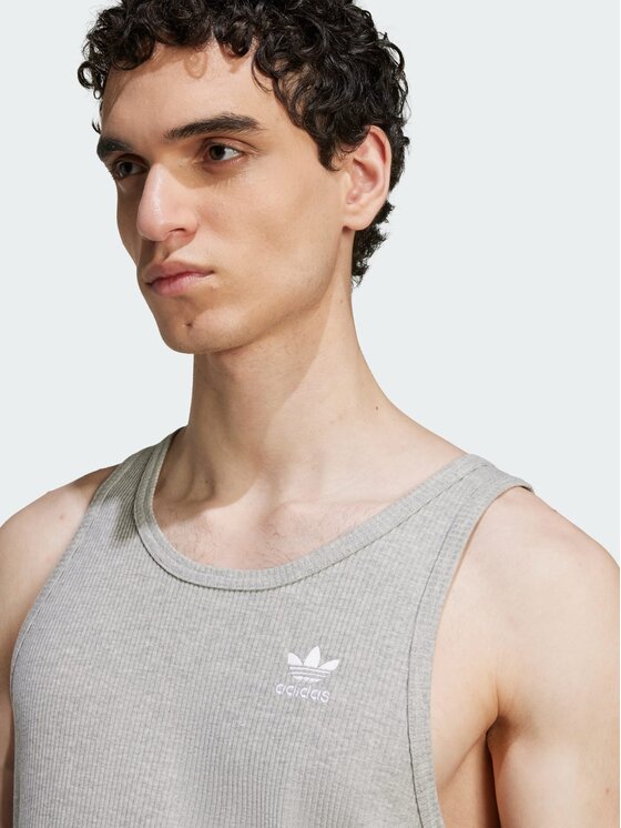 adidas adidas Tank top 134059 Szary Regular Fit