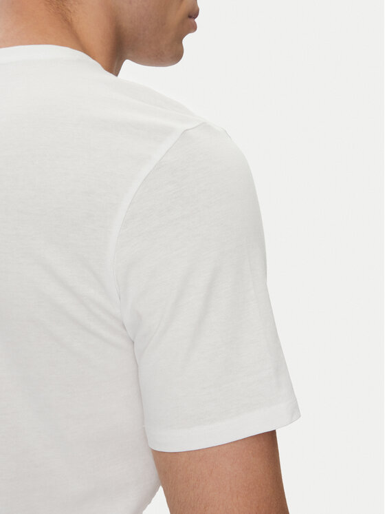 Guess Jeans Guess Jeans T-Shirt M5GI23 K8HM0 Biały Slim Fit