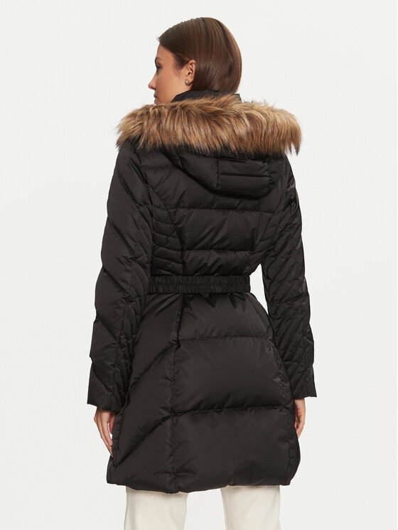 Guess Guess Vatovaná bunda New Olga W4BL40 WEX52 Čierna Regular Fit