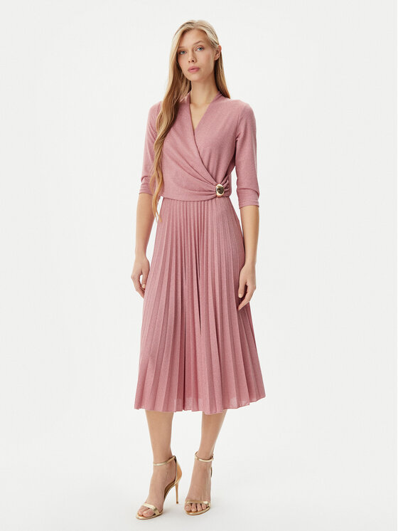 Rinascimento Rinascimento Коктейльна сукня CFC0122980003 Рожевий Regular Fit