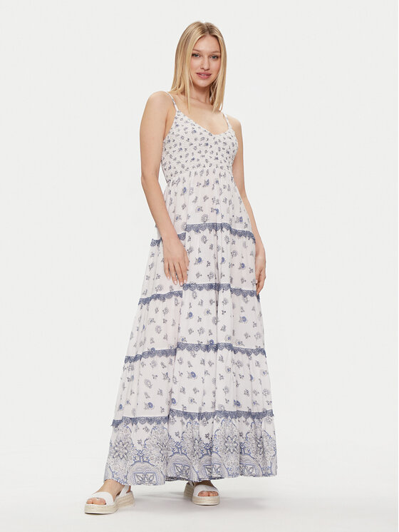 Iconique Iconique Літня сукня Joy IC24-038 Écru Regular Fit