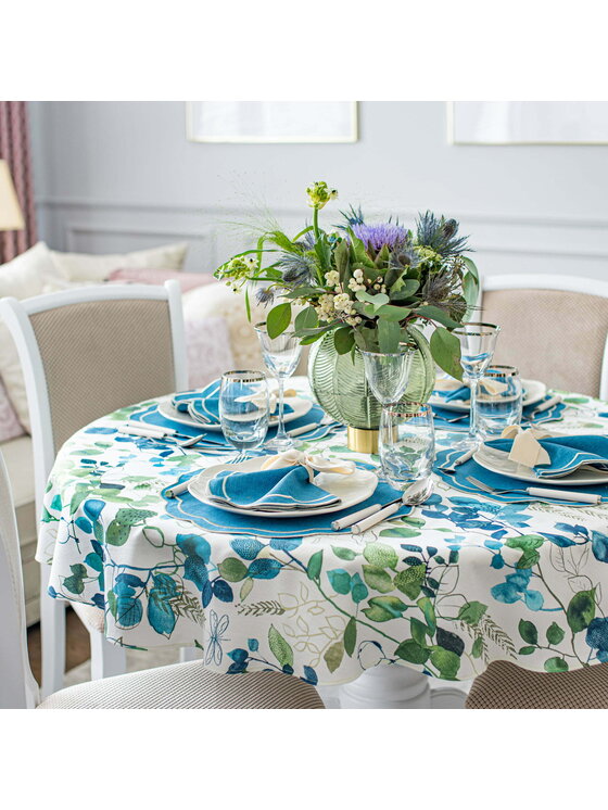 Roseberry Home Roseberry Home Obrus Blue Sparrow Niebieski