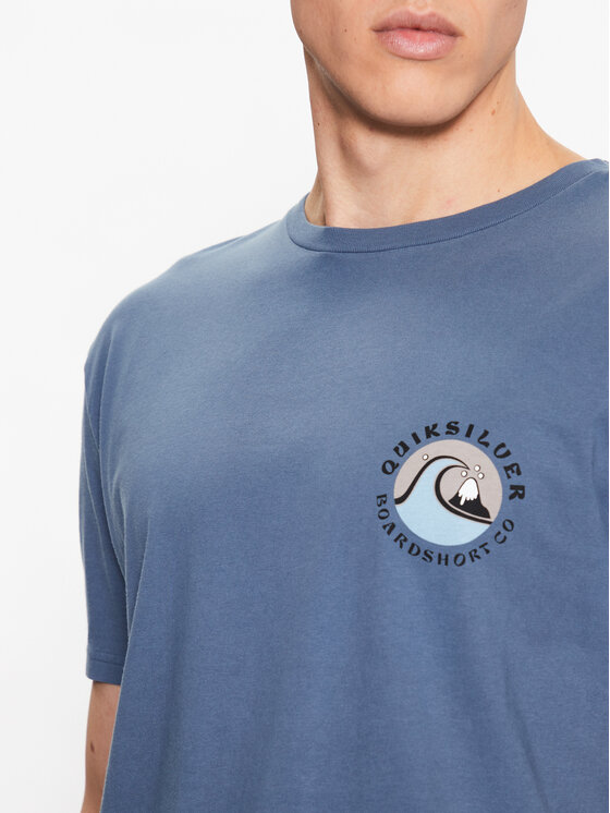 Quiksilver Quiksilver Tričko Qs Bubble Stamp EQYZT07258 Modrá Regular Fit