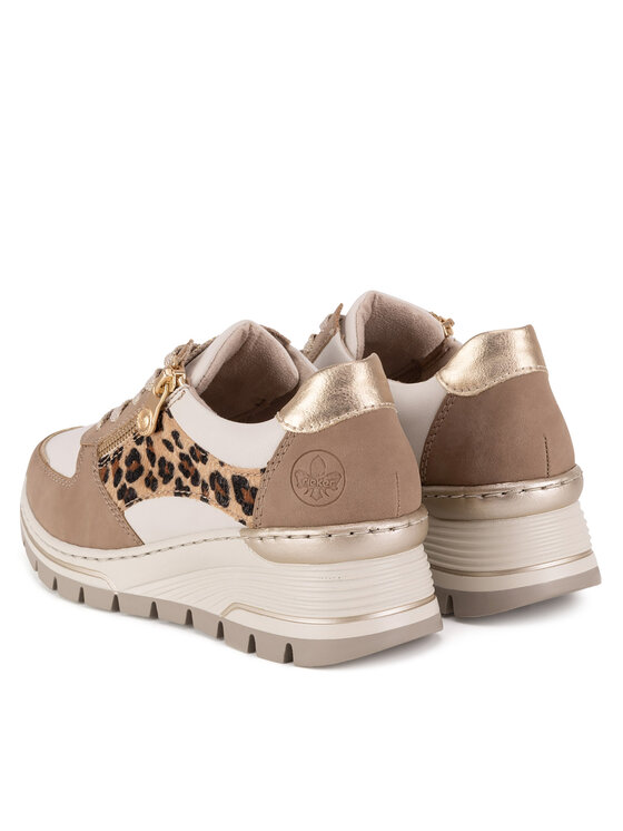 Rieker Rieker Sneakersy N8308-64 Beżowy