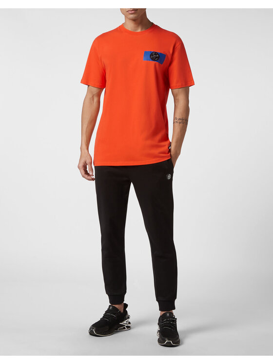 Plein Sport Plein Sport T-Shirt 3371 Pomarańczowy Regular Fit
