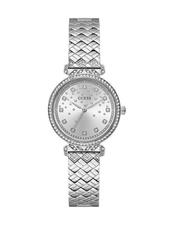 Guess Guess Hodinky GW0763L1 Stříbrná