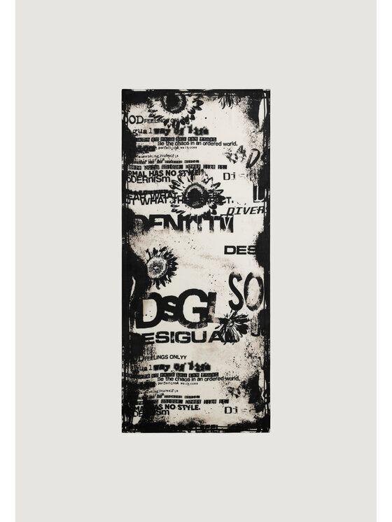 Desigual Desigual Foulard FOU_LETTERING Bianco