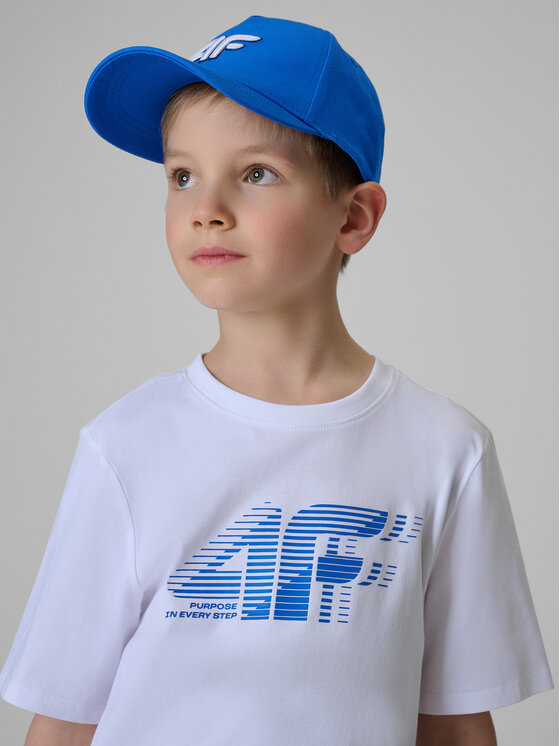 4F 4F T-Shirt PLAY SEASON Biały Regular Fit