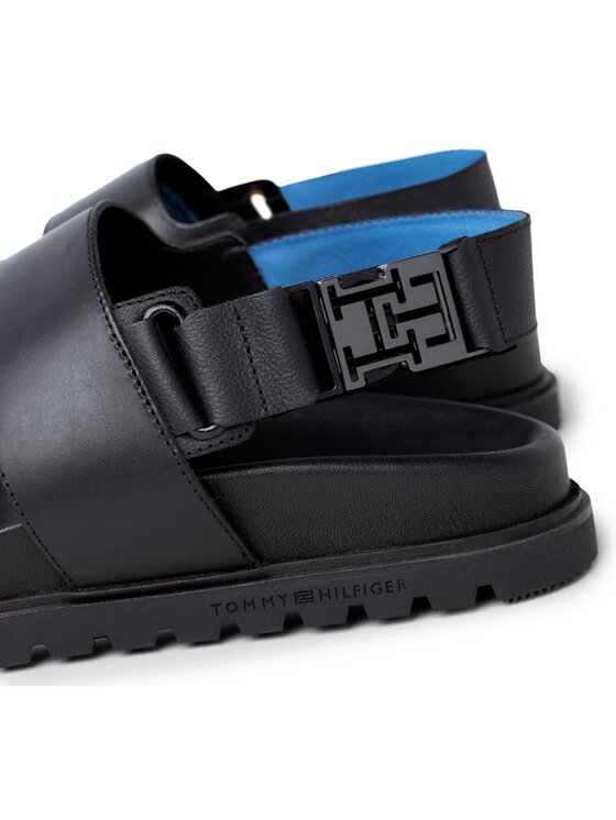 Tommy Hilfiger Tommy Hilfiger Sandále Elevated Th Buckle Lth Sandal FM0FM05007 Čierna