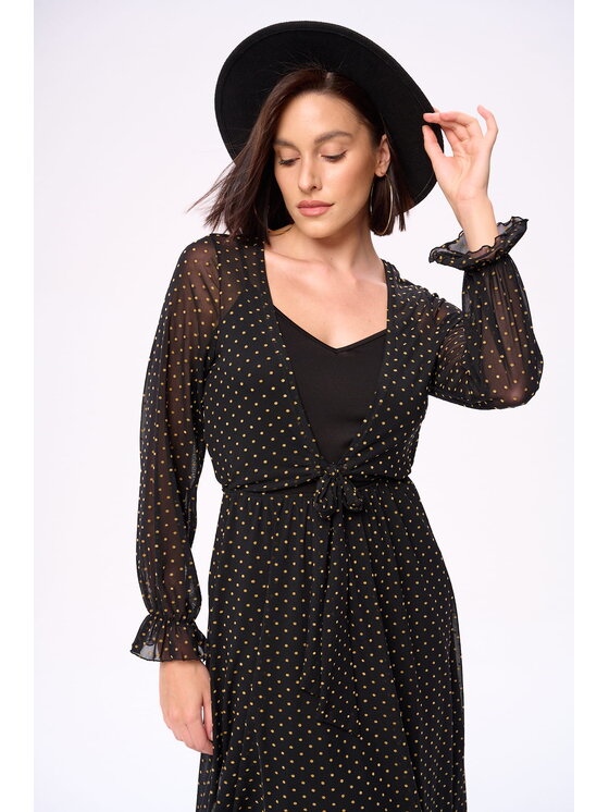 blue shadow blue shadow Sukienka codzienna Sindy Czarny Regular Fit