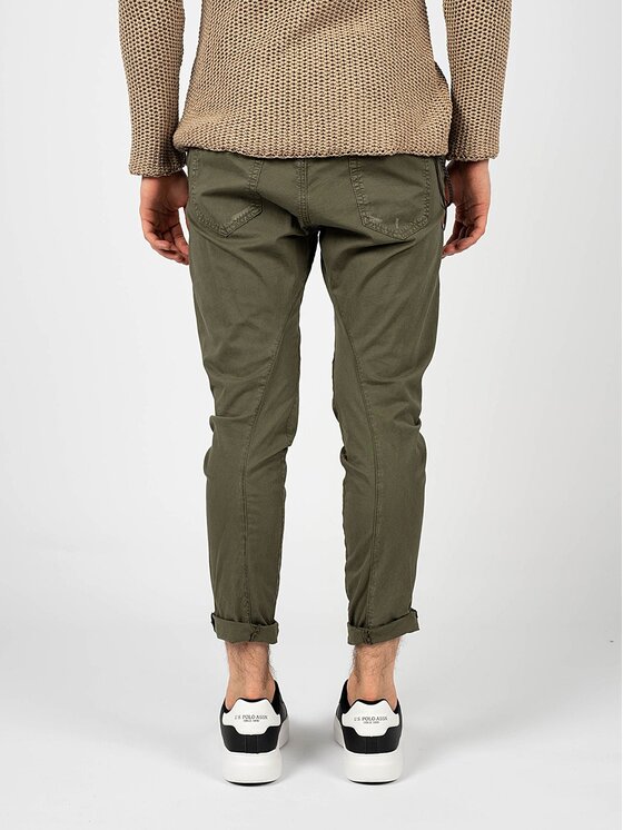 Xagon Xagon Spodnie materiałowe P2303 2CR 4015 Zielony Skinny Fit