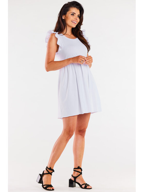 Infinite You Infinite You Sukienka letnia M297 Biały Basic Fit